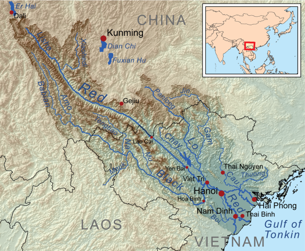 Bản đồ lưu vực sông Hồng